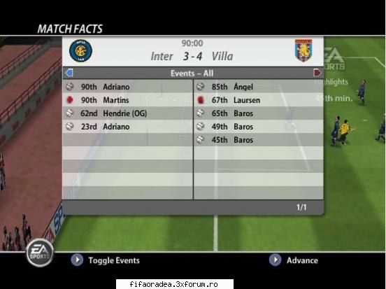 Etapa 1 - Inter Milano -cosminmoga 3 vs 4 Aston Villa - Serie B2