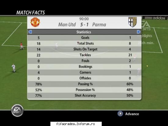 Etapa 1 - manchester 5 - 1 parma - Serie B2