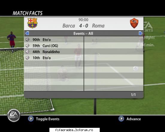 Etapa 1 --==02.01<->05.01==-- - ASRoma 0 - 4 Barcelona - Serie A3