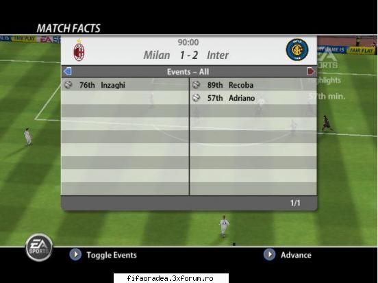Etapa 4 - Milan 1 vs 2 Inter Milano - Serie B2