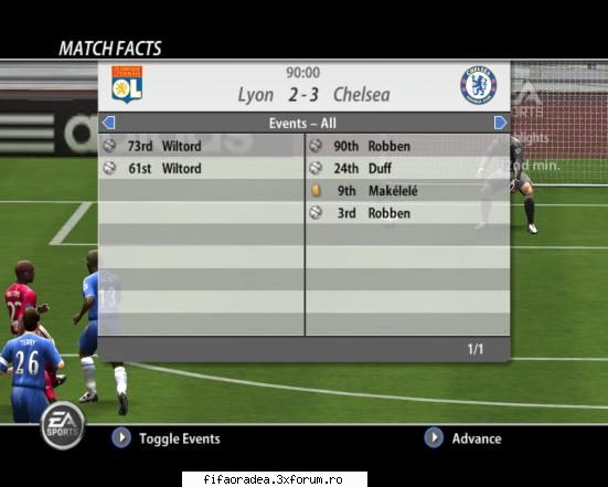 Etapa a 1-a - OlympiqueLyon 2-3 Chelsea - Serie A2