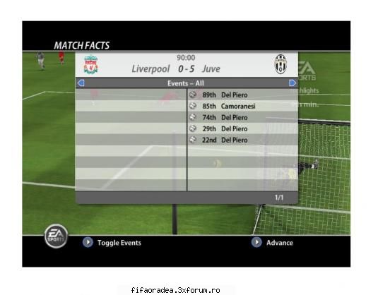 Etapa a 1-a - Liverpool 0-5 Juventus - Serie A2