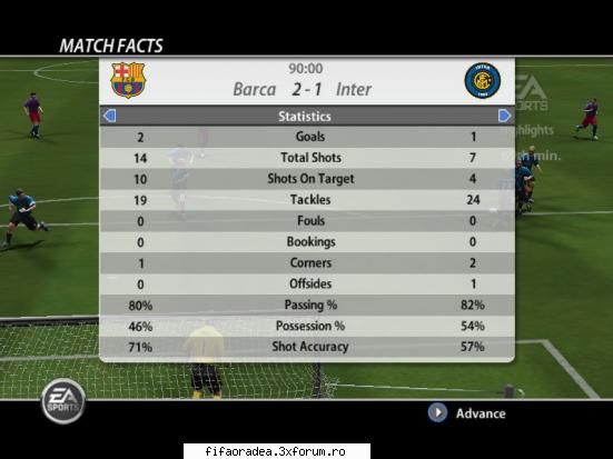 Etapa a 1-a - Barcelona 2 - 1 Inter - Serie A1